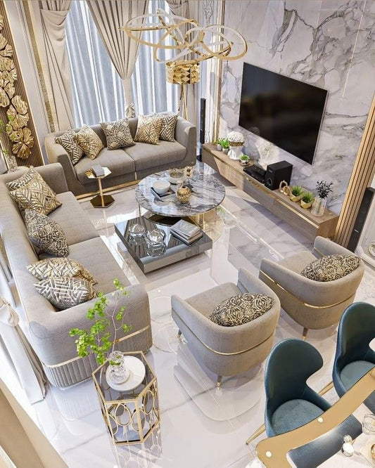 Opulenza Curve Sofa Set