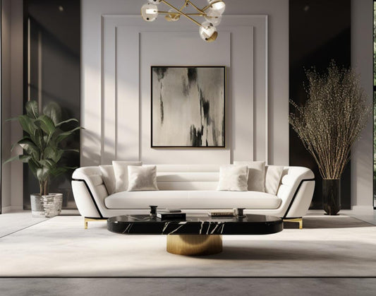 Meher white Sofa